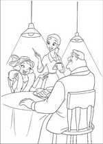 coloring page Princess and the Frog